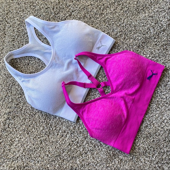 Puma Other - Puma racerback sports bra size M seamless padded